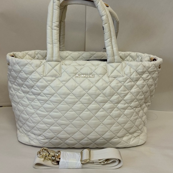 MZ Wallace. Medium Metro City Tote Sandshell - Picture 2 of 4